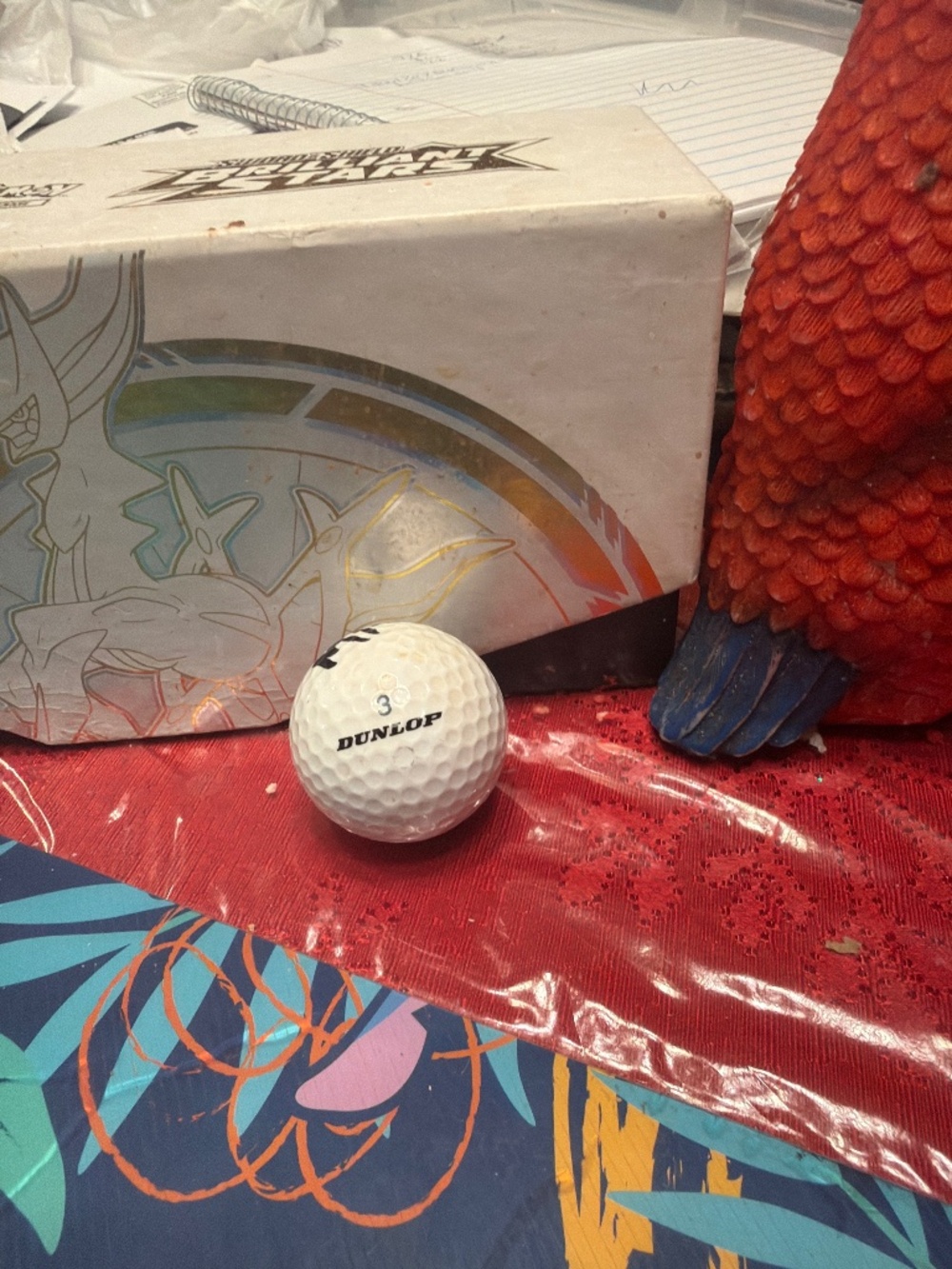 Dunlop DDH golf ball featuring a "3" marking.